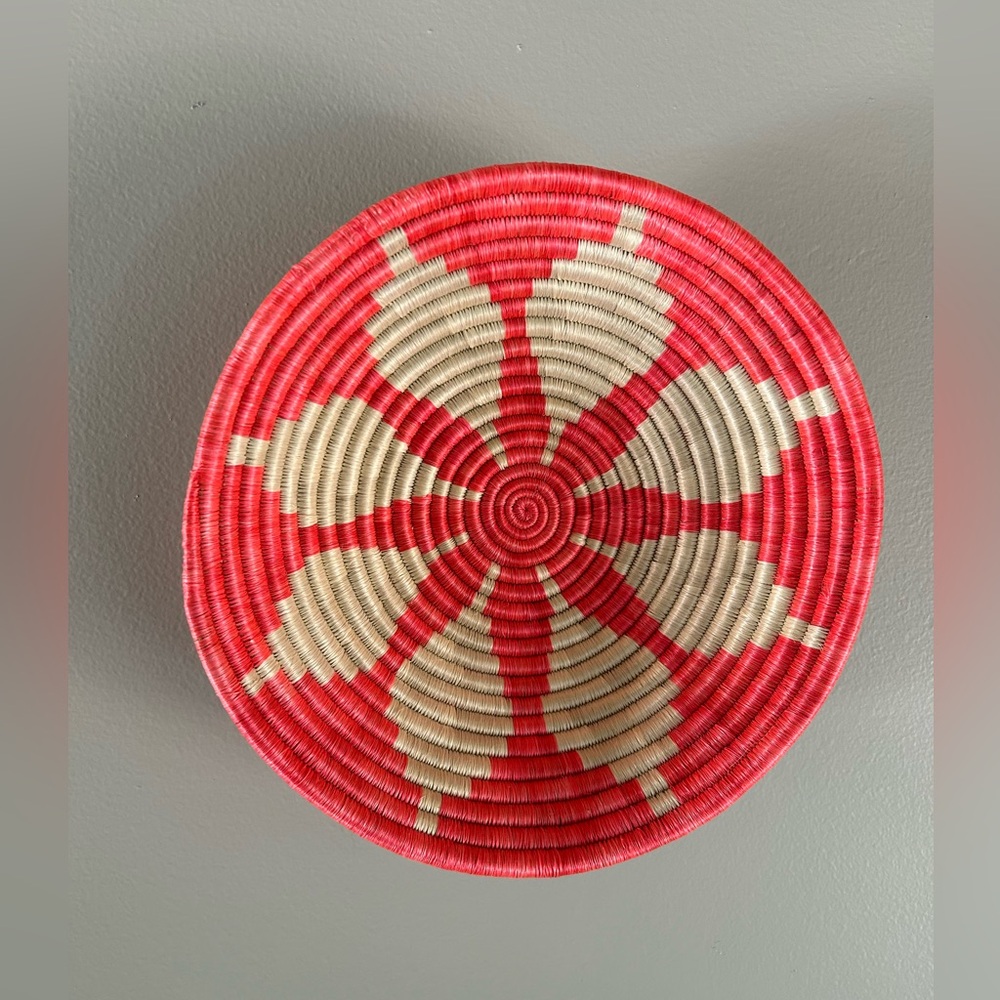 All Across Africa Handmade Woven African Basket Home Decor, Hanging Basket